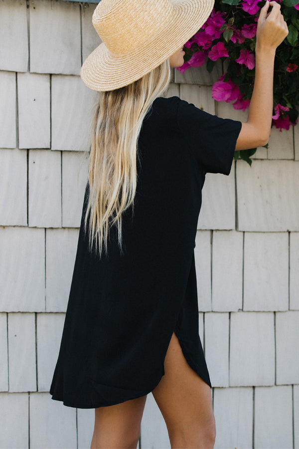 Solid Color V Neck Lace Swimwear Cover Up
