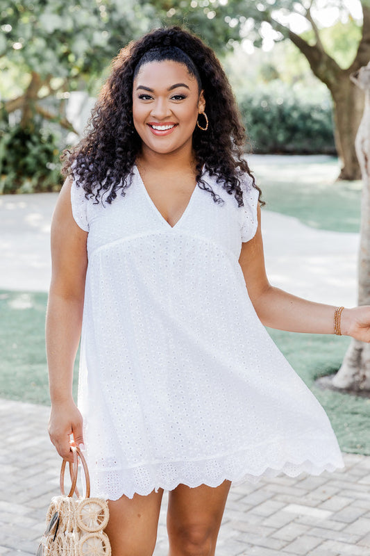 You Found My Heart - Lace Dress Romper