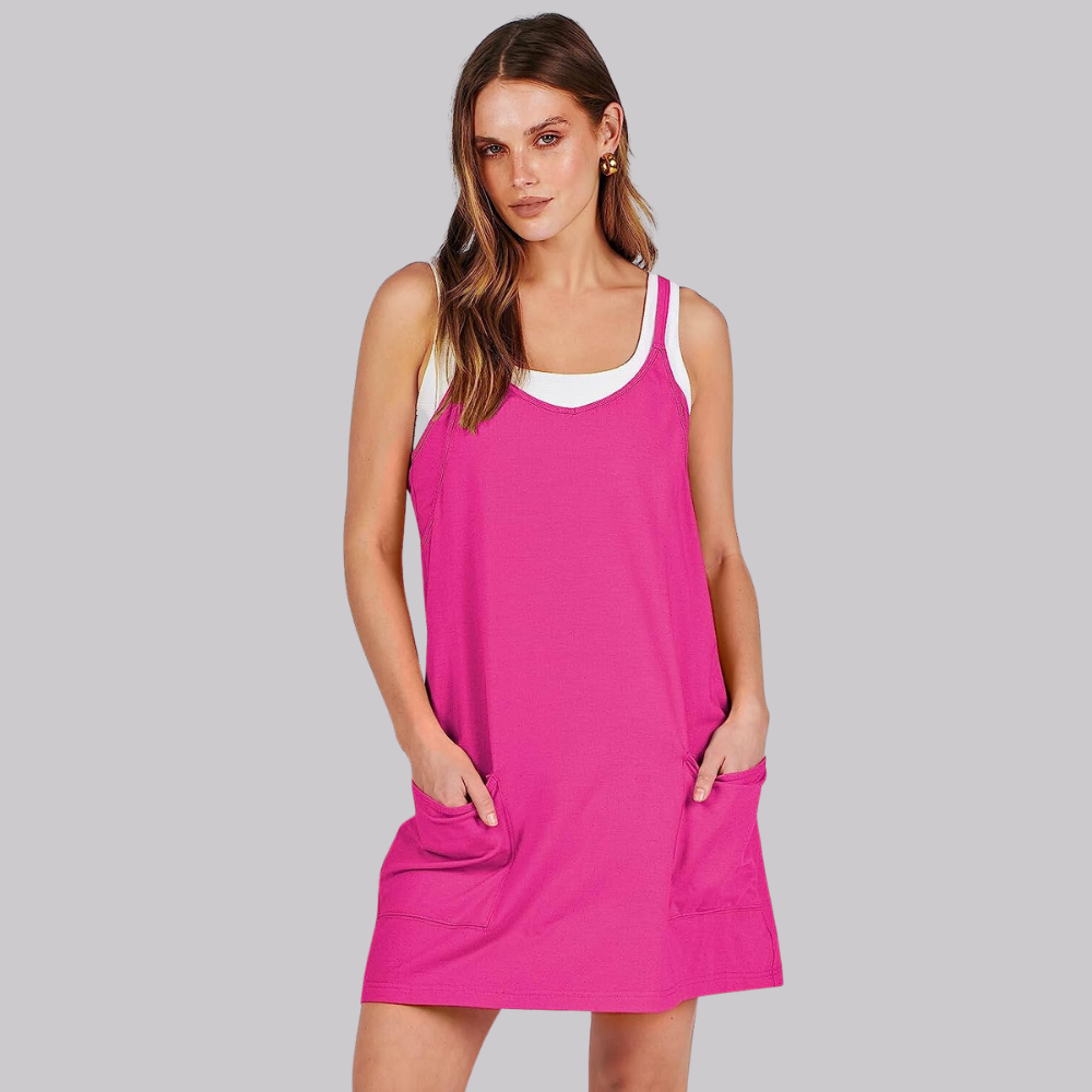 Summer Wide Mini Dress