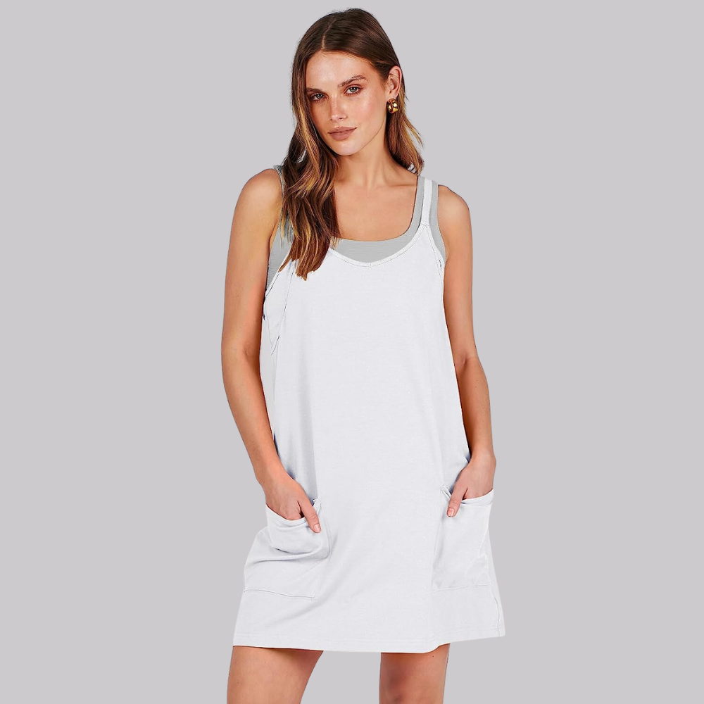Summer Wide Mini Dress