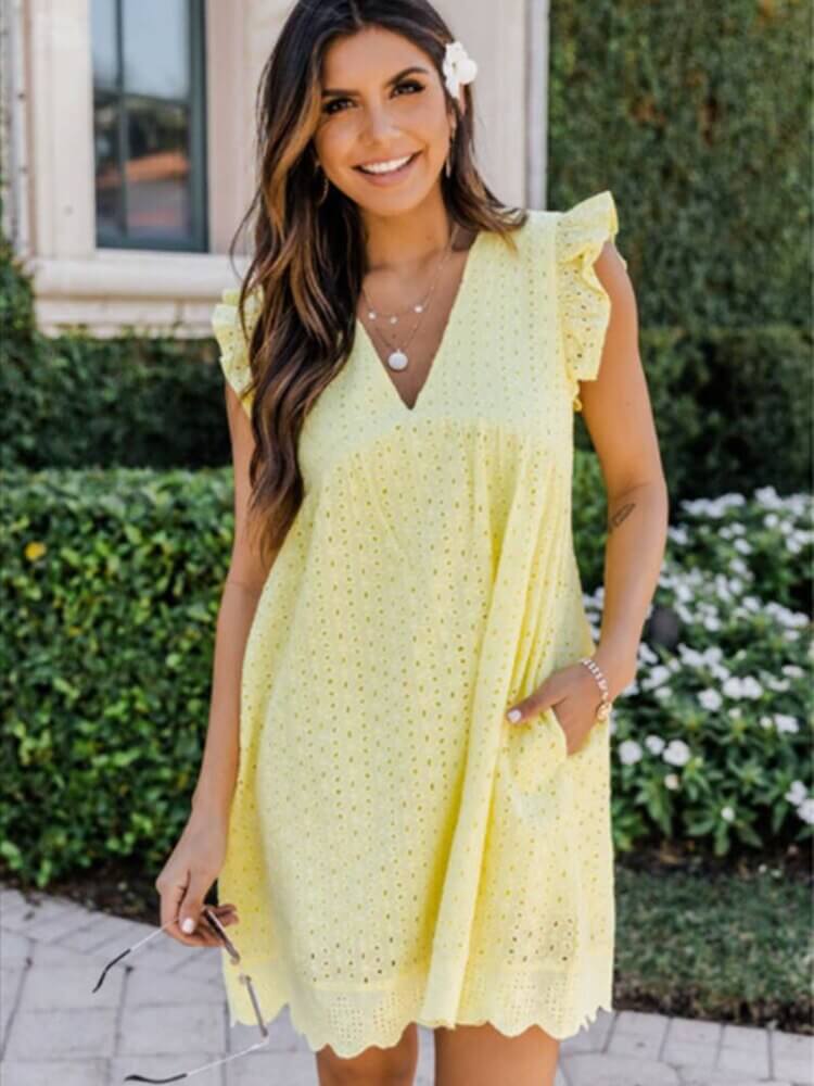You Found My Heart - Lace Dress Romper