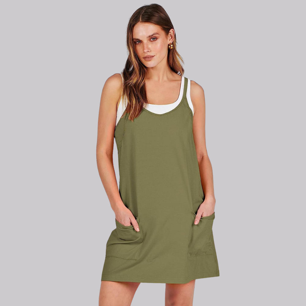 Summer Wide Mini Dress
