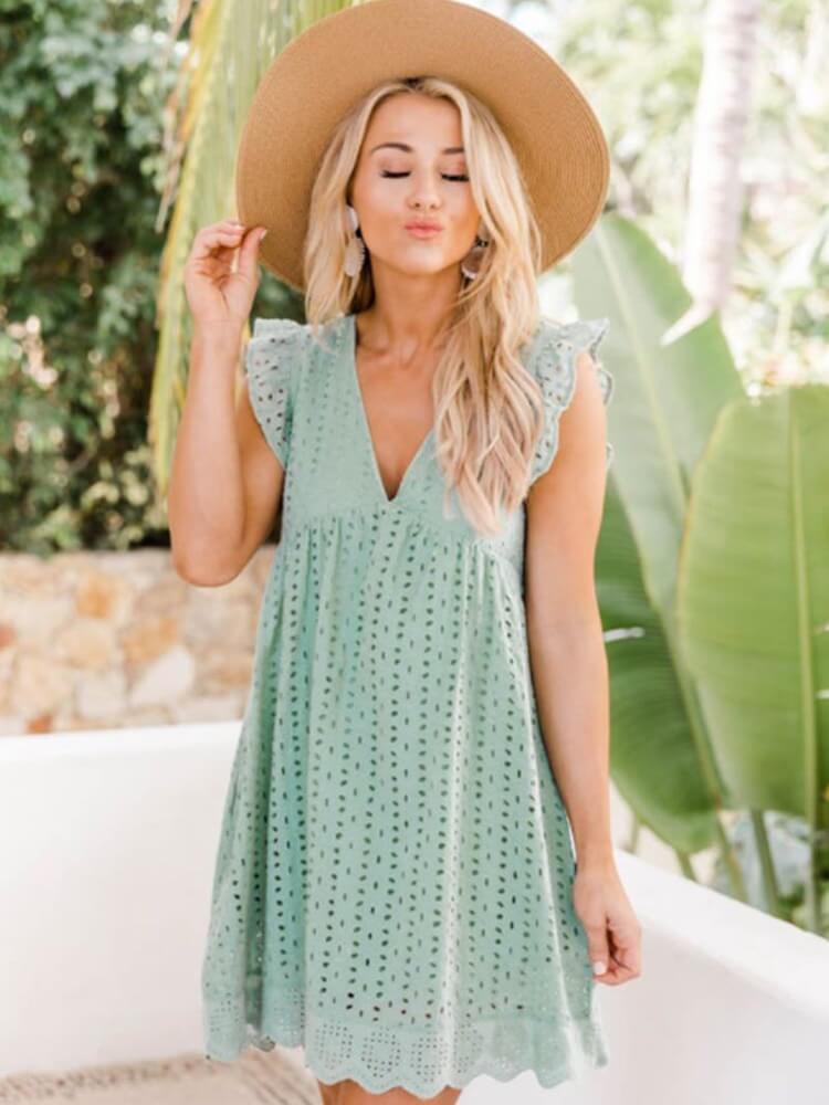 You Found My Heart - Lace Dress Romper