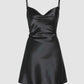 The Solid Satin Cami Dress