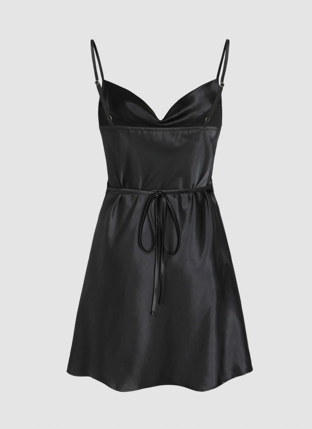 The Solid Satin Cami Dress