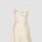 The Solid Satin Cami Dress