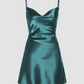 The Solid Satin Cami Dress
