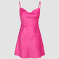 The Solid Satin Cami Dress