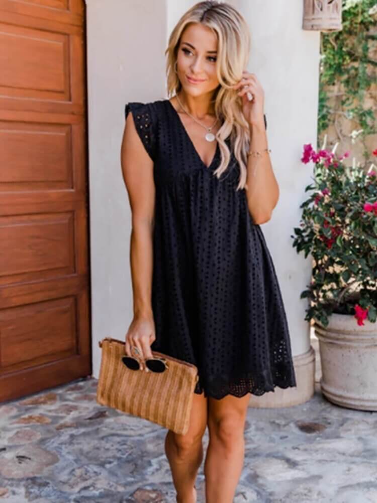 You Found My Heart - Lace Dress Romper