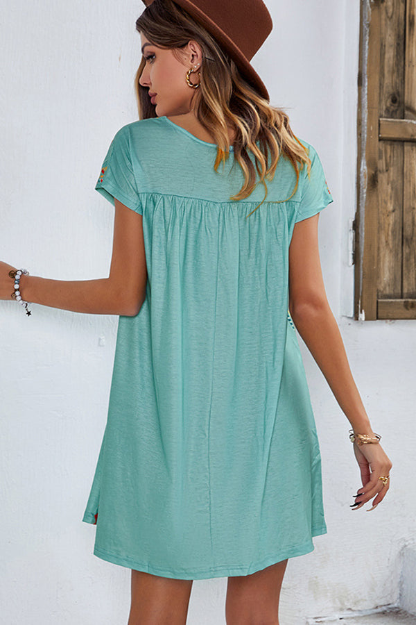 Fashion Casual Printed Mini Dress