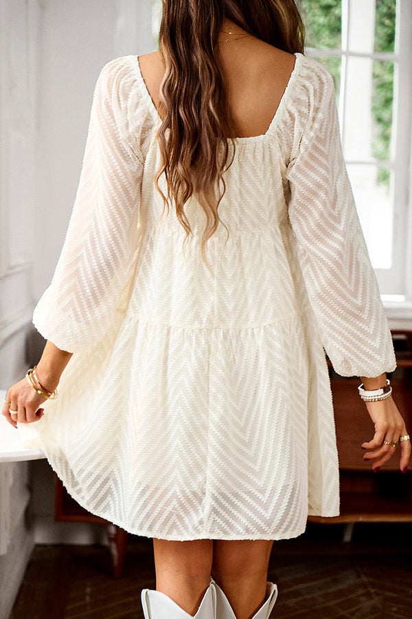 Solid Color Long Sleeve Casual Dress