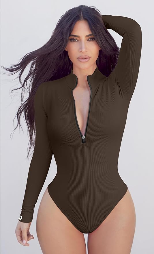 Snatched Glam Zip Body Suit Set