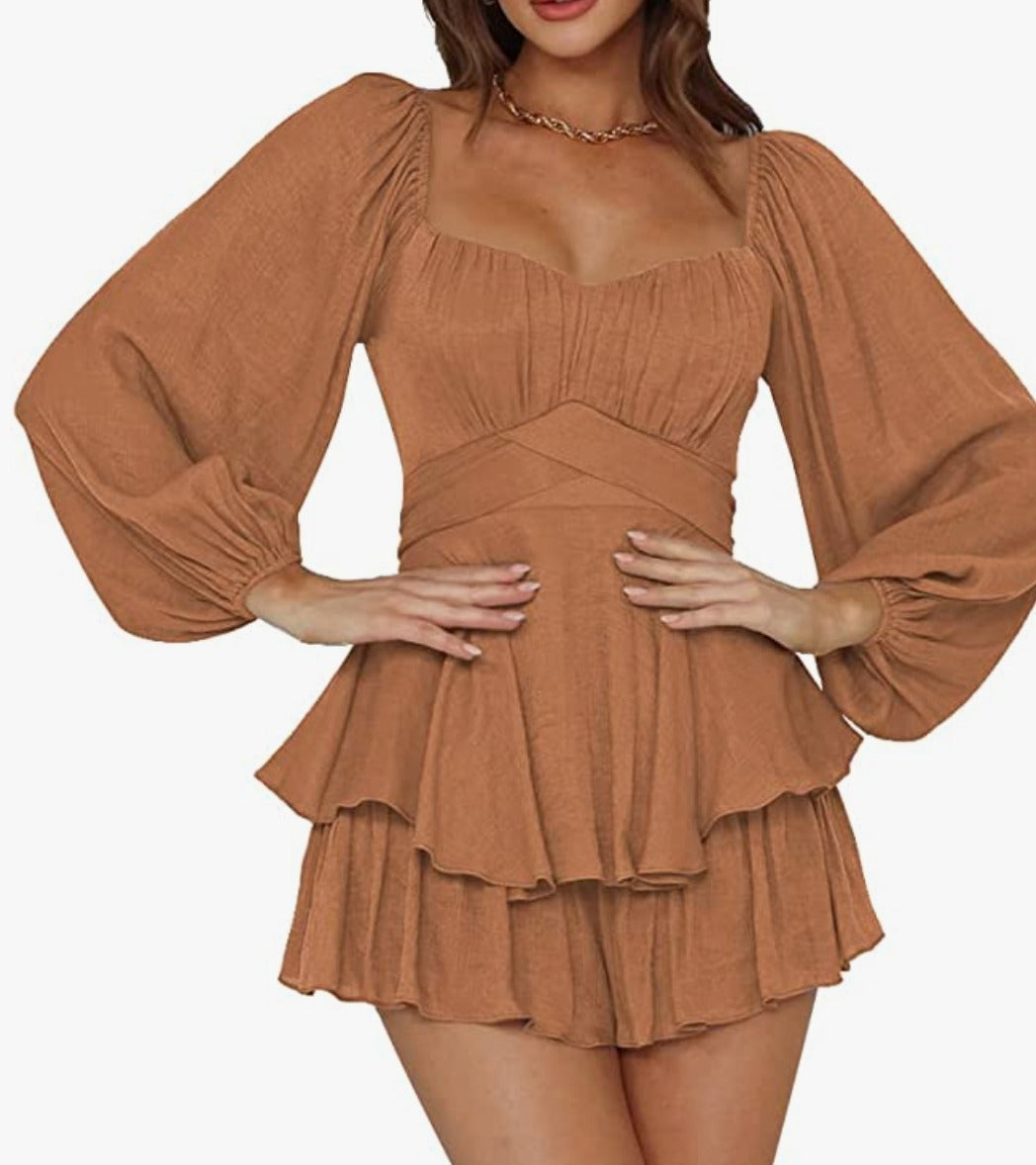 Ruffle Romper Dress