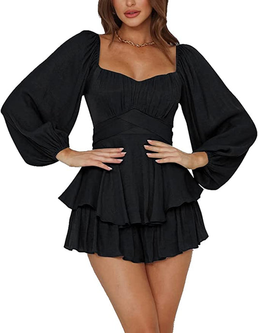 Ruffle Romper Dress