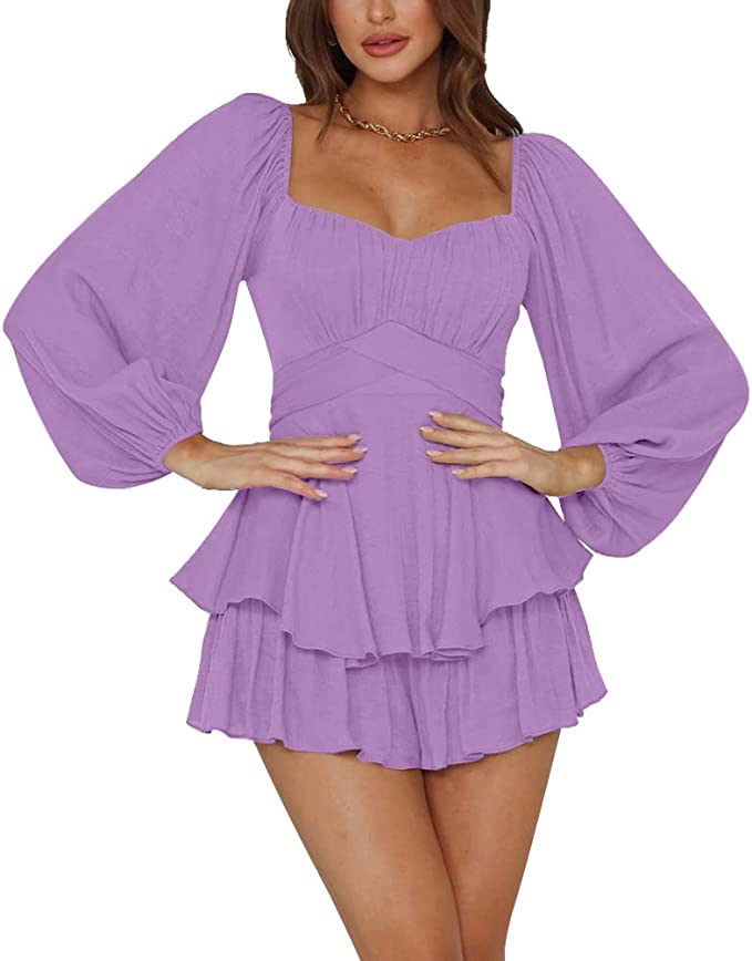 Ruffle Romper Dress