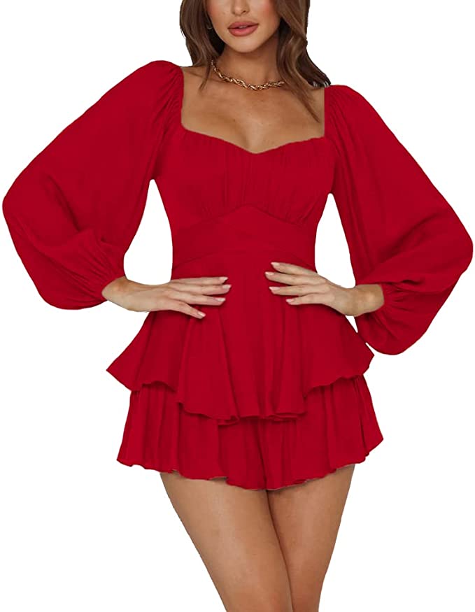 Ruffle Romper Dress